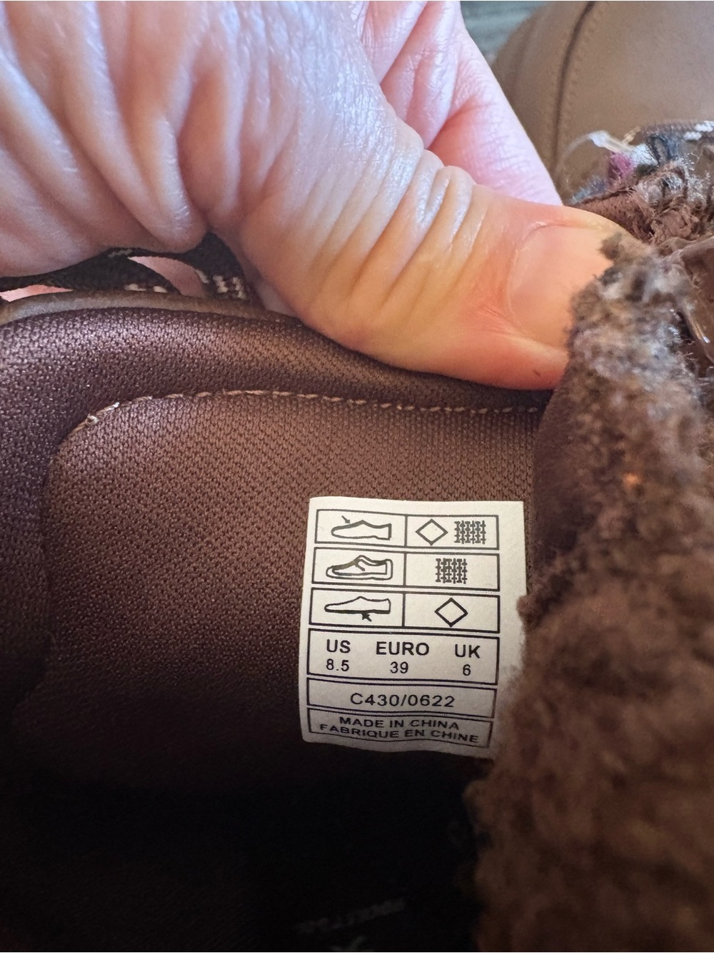 Rocket Dog Brown Plaid Lace-Up Ankle Boots/inside plush foam/side zipper 8.5 - Picture 5 of 8